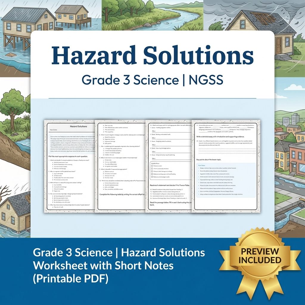 Grade 3 Science Worksheet Pack (NGSS Aligned) | Full Year Curriculum Bundle — included worksheet 7
