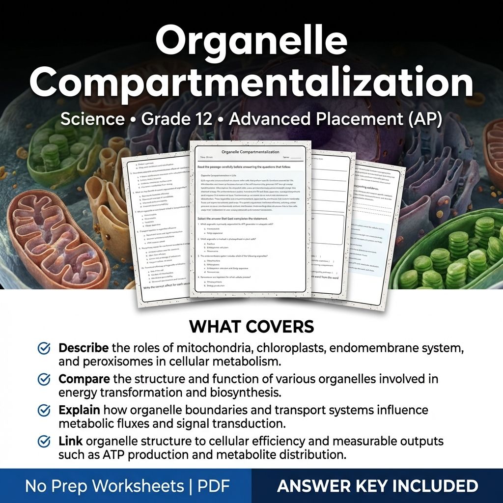 Grade 12 Science Unit Worksheet Bundle – Cell Biology, Genetics & Ecology — included worksheet 7