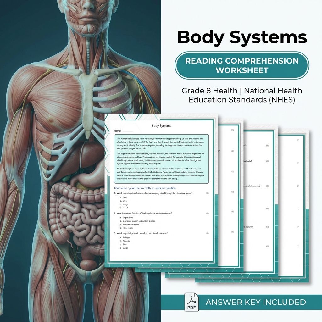 Grade 8 Health Worksheet Bundle – Body Systems, Wellness & Communication Strategies — included worksheet 18