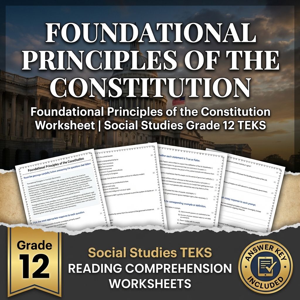 Foundational Principles of the Constitution | Social Studies Grade 12 TEKS