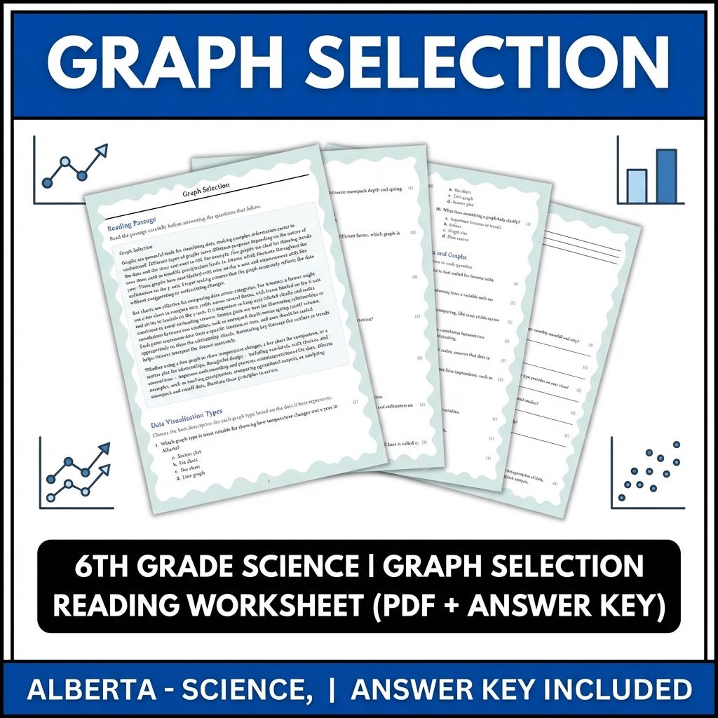 6th Grade Science | Graph Selection Reading Worksheet (PDF + Answer Key)