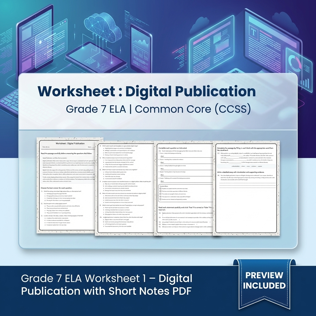 Grade 7 Writing Routinely ELA Full-Year Bundle – Common Core (CCSS) — included worksheet 18