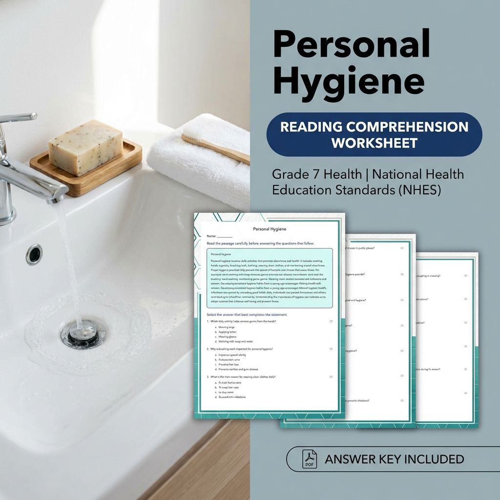 Grade 7 Health Curriculum Bundle | Body Systems, Digital Literacy & Wellness Worksheets — included worksheet 17