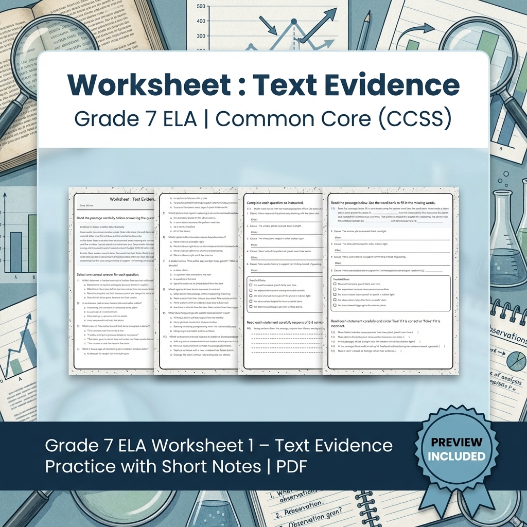 Grade 7 Writing Routinely ELA Full-Year Bundle – Common Core (CCSS) — included worksheet 19
