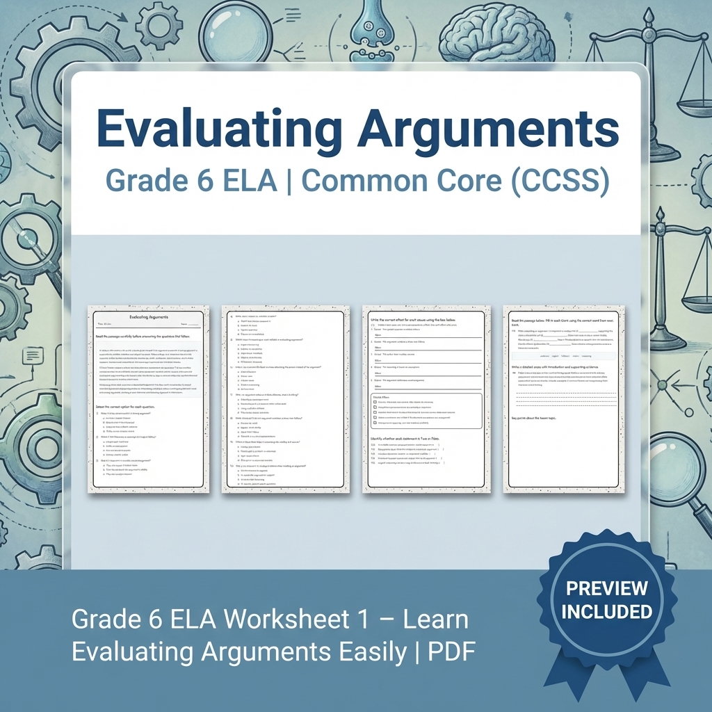 Grade 6 ELA Reading, Writing, & Grammar Full-Year Bundle (Common Core CCSS) — included worksheet 19