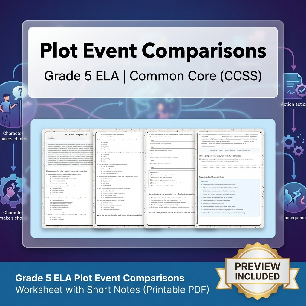 Grade 5 Text Evidence, Writing, and Language ELA Full-Year Bundle — included worksheet 28