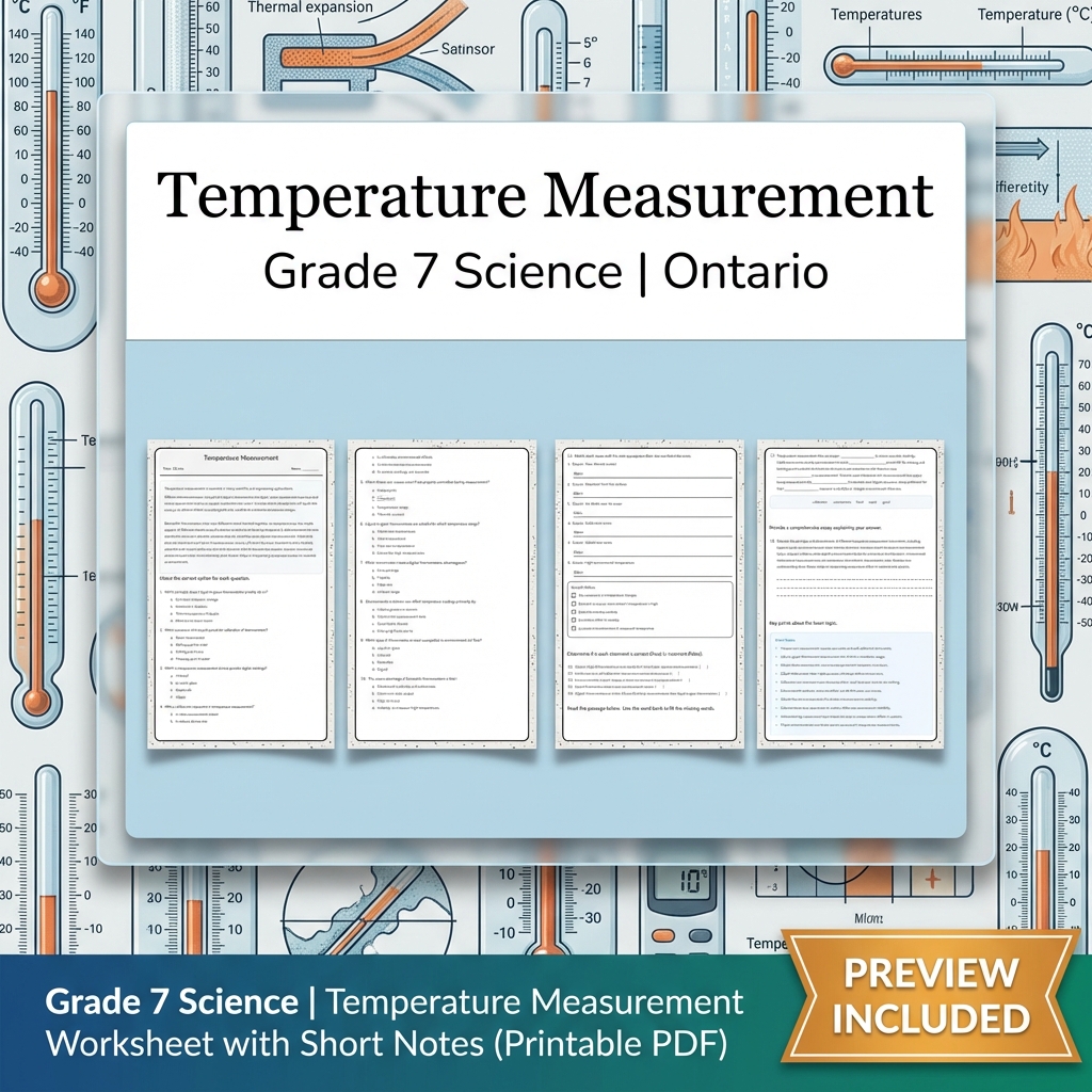 Grade 7 Science Full Year Bundle | Ecosystems & Heat Transfer — included worksheet 31
