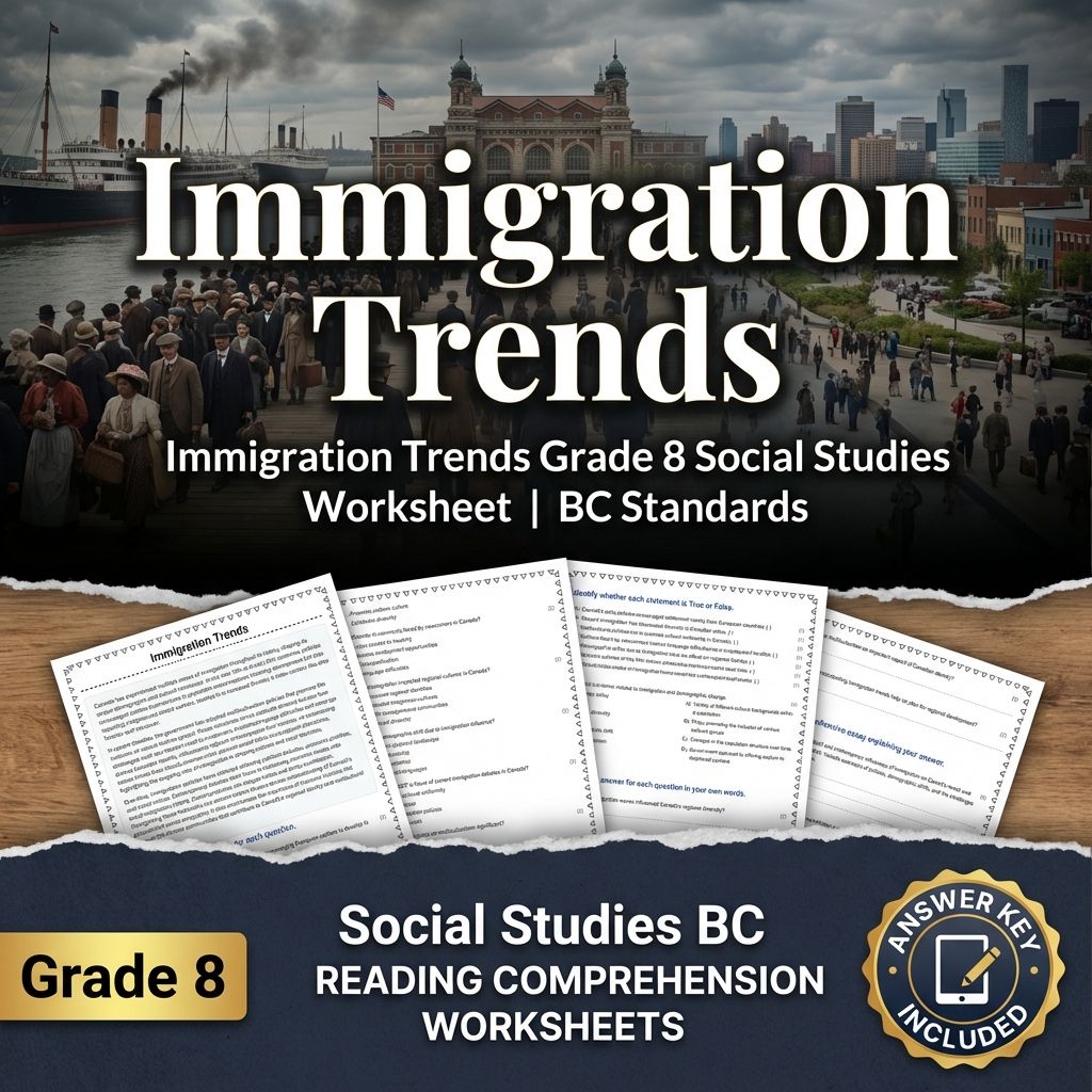 Grade 8 Social Studies Bundle | Canadian History & Contemporary Issues  — included worksheet 16