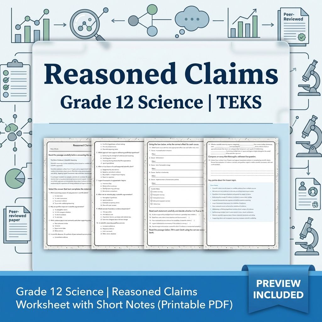 Grade 12 Science Workbook Bundle – Environmental, Genetics, Space & More — included worksheet 33