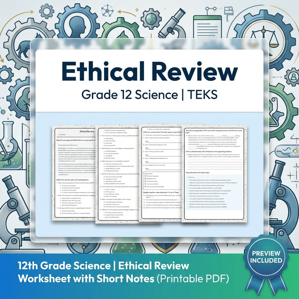 Grade 12 Science Workbook Bundle – Environmental, Genetics, Space & More — included worksheet 34