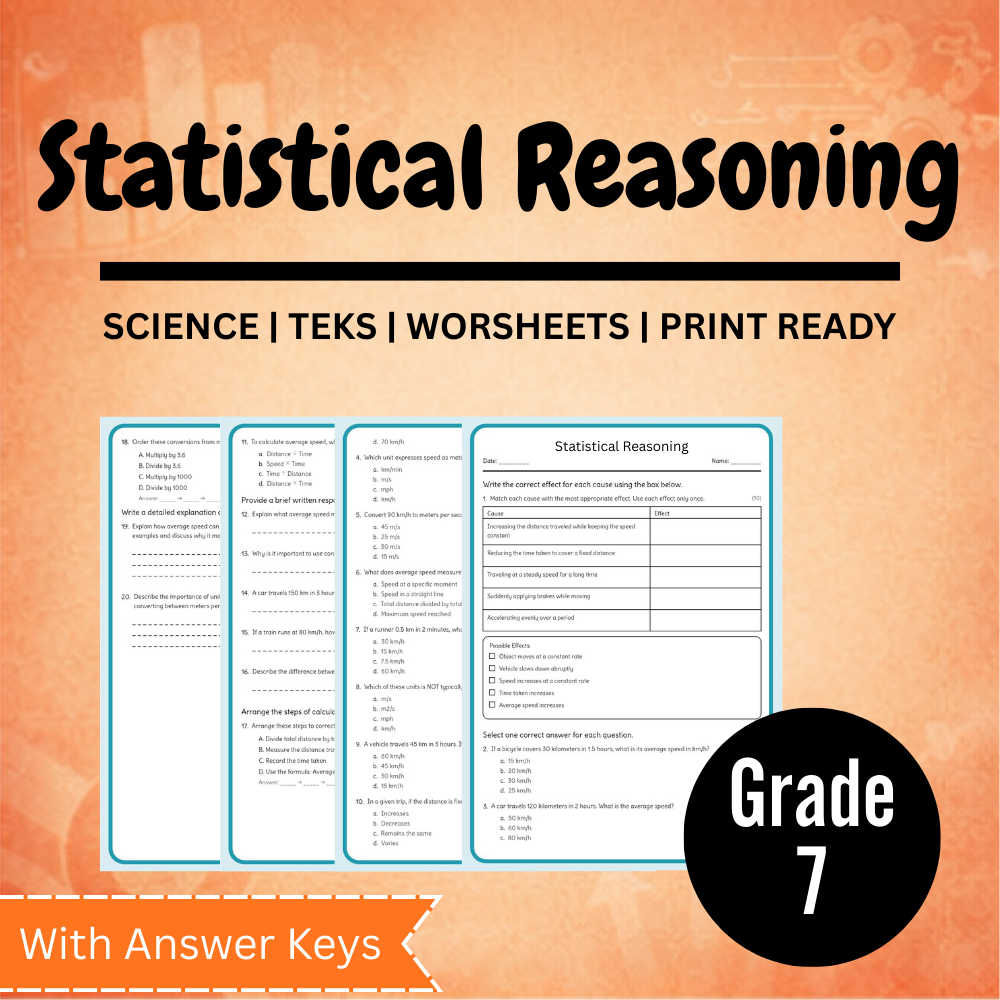 Grade 7 Science Worksheet Bundle – Ecosystems, Atomic Structure & Forces (TEKS Aligned) — included worksheet 30