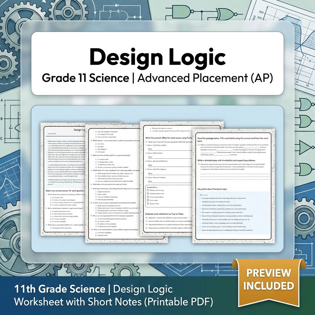 Grade 11 Science Unit Bundle | Data Analysis & Scientific Reasoning Worksheets — included worksheet 6