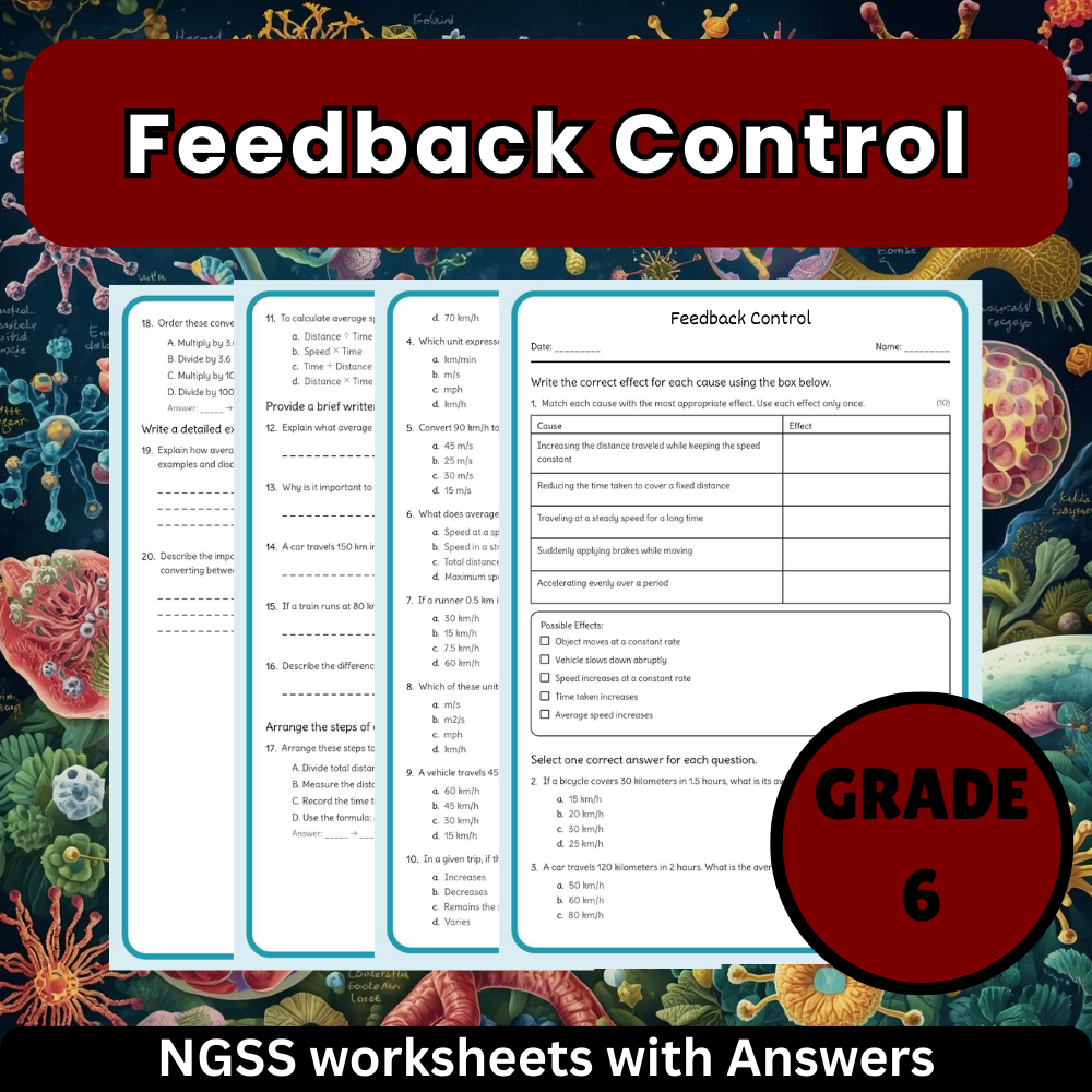 Grade 6 Science Worksheets Bundle- Resources for Earth, Space & Life - NGSS — included worksheet 28