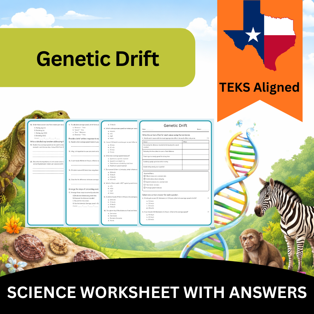 Grade 9 Science Worksheet Bundle – Comprehensive TEKS-Aligned Biology & Ecology Resources — included worksheet 36