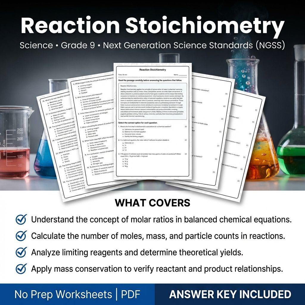 Grade 9 Science Worksheet Bundle | Physics, Biology, Earth & Energy Topics — included worksheet 34