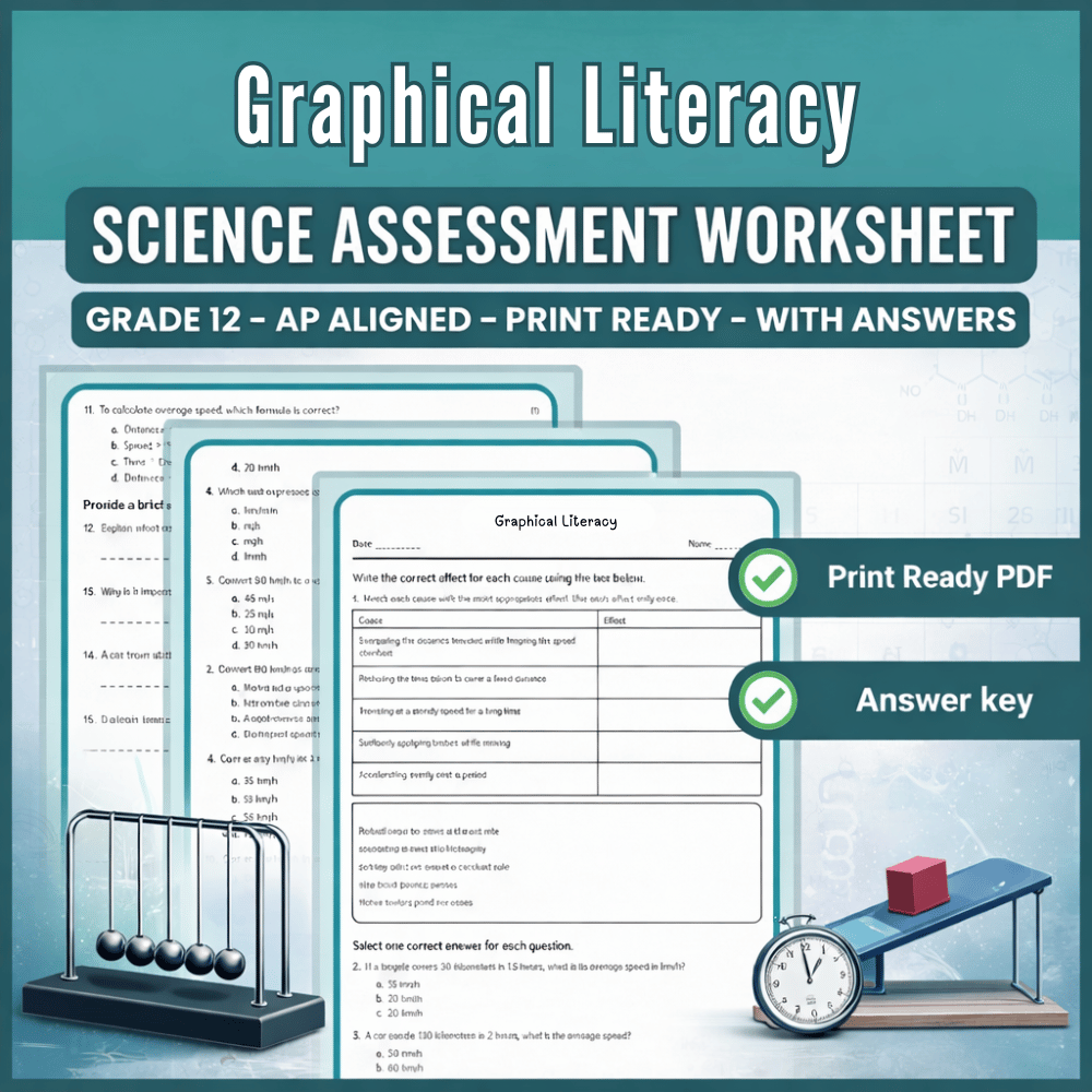 Grade 12 Science – Graphical Literacy Worksheet (AP) | Science 1 PDF