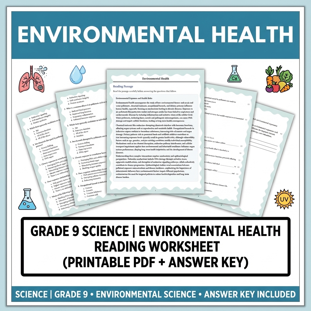 Grade 9 Science Unit Bundle | Human Body Systems & Cell Functions  — included worksheet 10