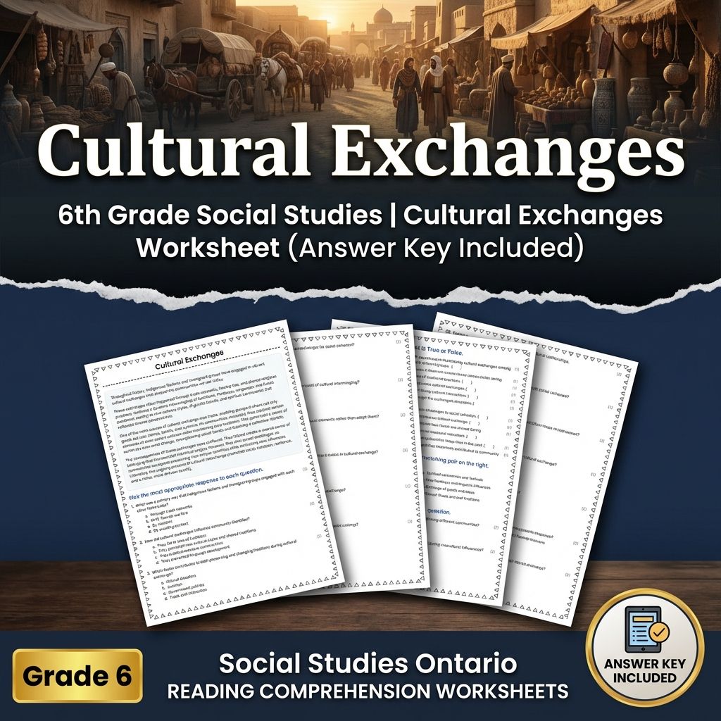 Grade 6 Social Studies Bundle | Geography, Resources & Cultural Perspectives — included worksheet 18