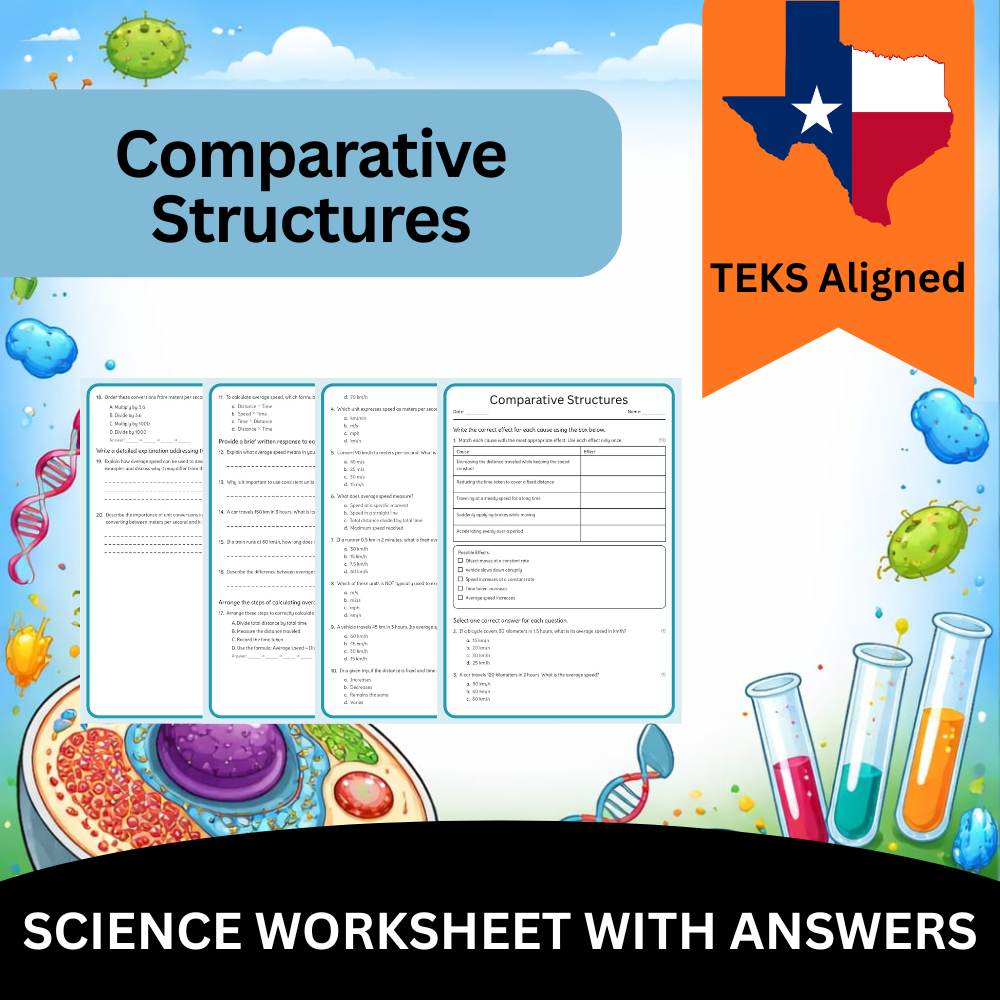 Grade 9 Science Worksheet Bundle – Comprehensive TEKS-Aligned Biology & Ecology Resources — included worksheet 37