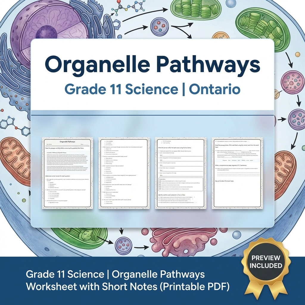 Grade 11 Science Full Year Bundle | Ontario Curriculum & Framework — included worksheet 39