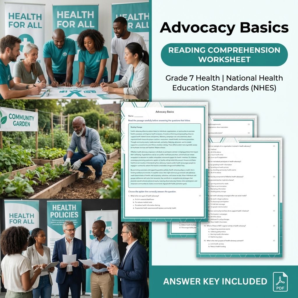 Grade 7 Health Curriculum Bundle | Body Systems, Digital Literacy & Wellness Worksheets — included worksheet 18