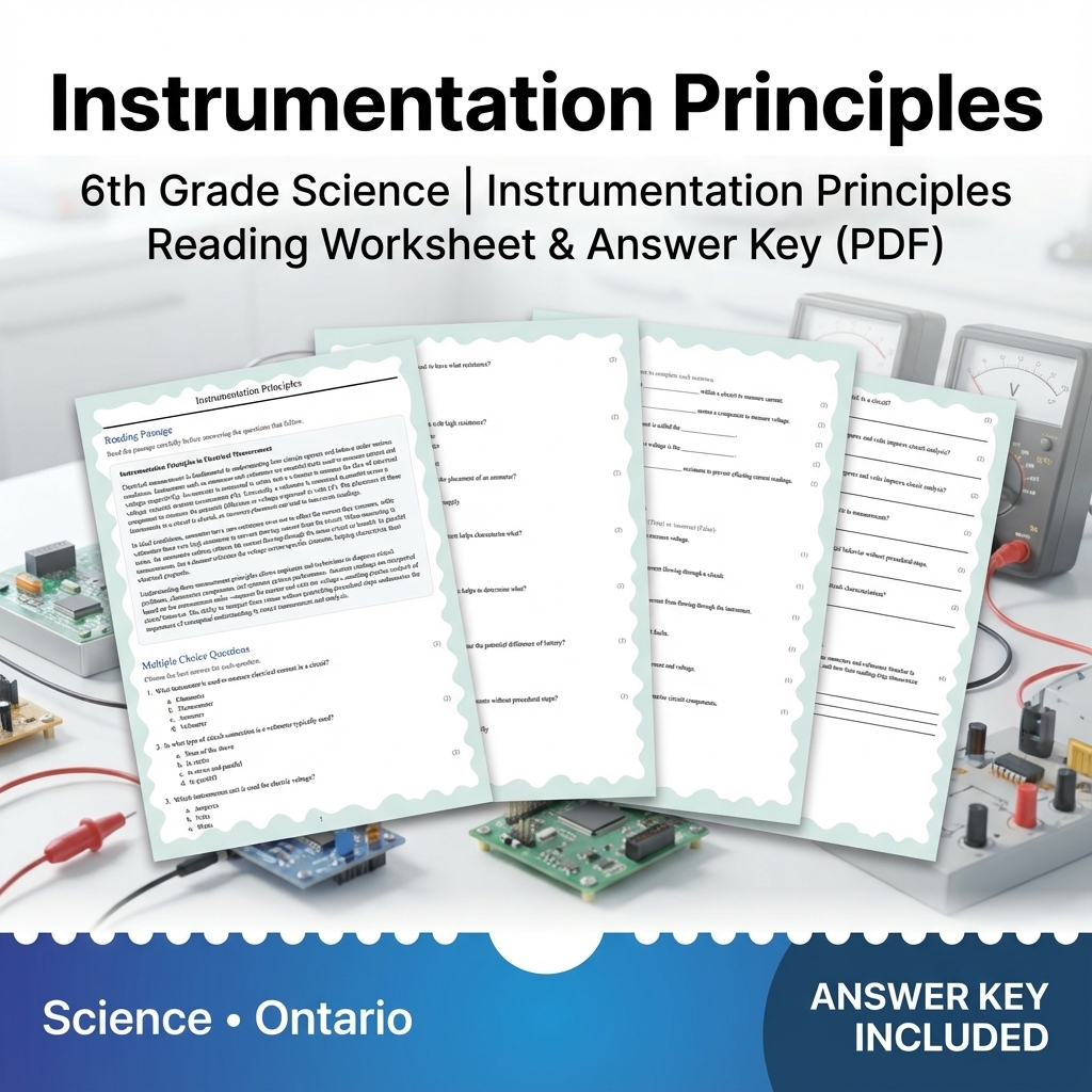Grade 6 Science – Ecology, Circuits, Astronomy & More (PDF + Answer Key ) — included worksheet 29