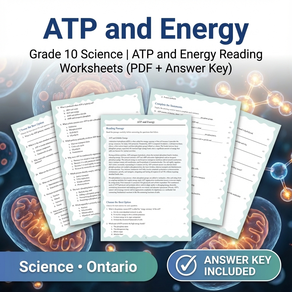 Grade 10 Science Bundle | Comprehensive Visual Data, Earth & Biology Concepts  — included worksheet 28