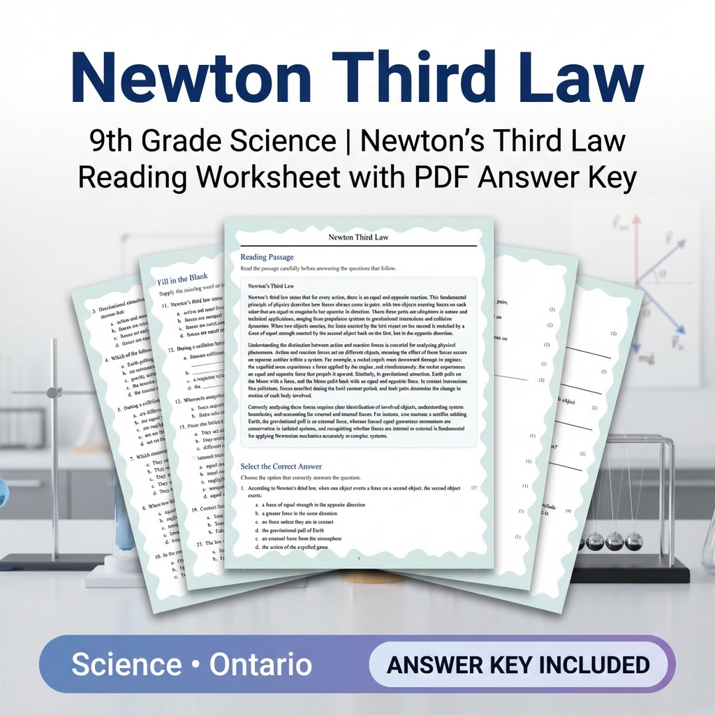 Grade 9 Science Bundle – Comprehensive NGSS-aligned Activities & Answer Keys — included worksheet 39