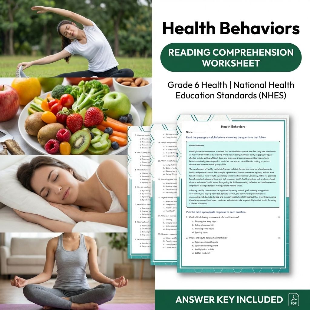 Grade 6 Health | Communication, Decision-Making & Disease Prevention Worksheets Bundle (Answer Key Included) — included worksheet 20