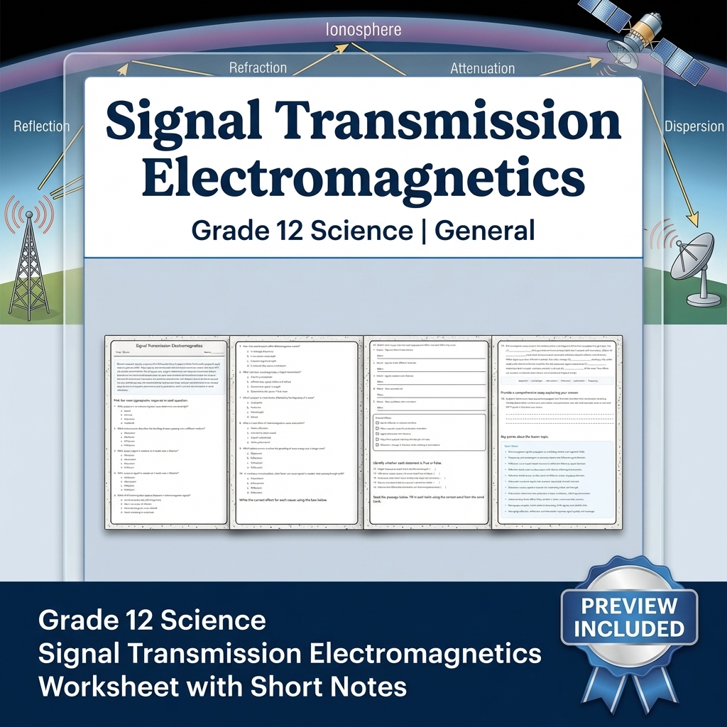 Grade 12 Evidence-Based Scientific Modeling Science Full-Year Bundle: General — included worksheet 26