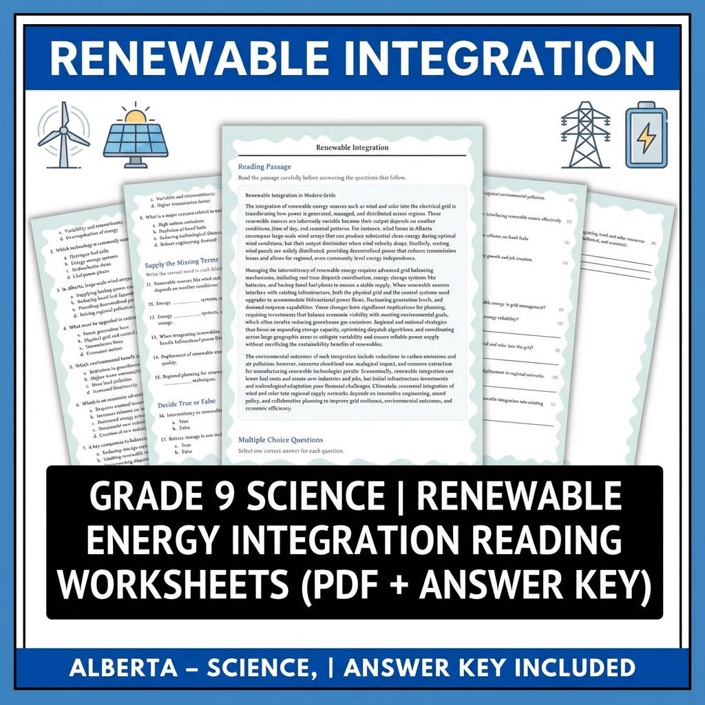 Grade 9 Science | Physics, Biology & Chemistry Mastery (Answer Key Included) — included worksheet 32