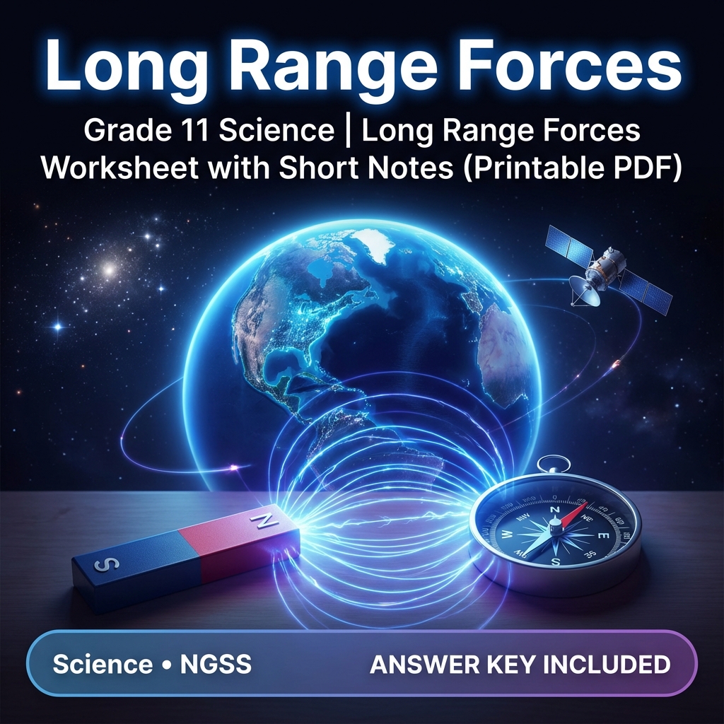 Grade 11 Science NGSS Motion and Stability Forces & Interactions Unit Bundle — included worksheet 3