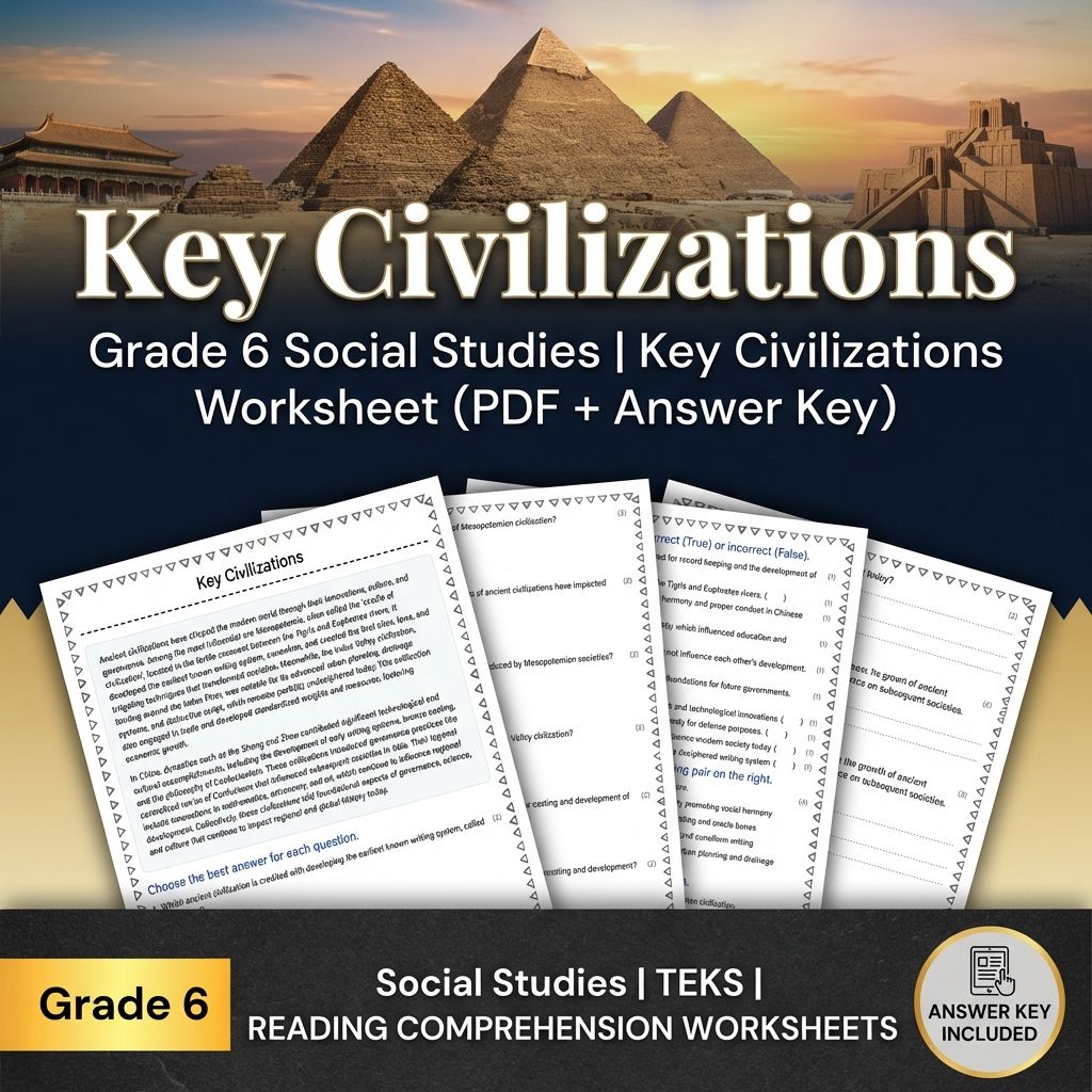 Grade 6 Social Studies Bundle – Ancient Empires & Cultural Diffusion — included worksheet 3