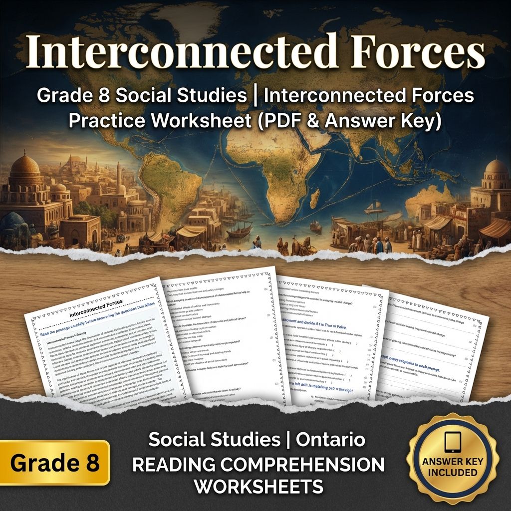 Grade 8 Social Studies Bundle | Critical Thinking & Key Concepts — included worksheet 19