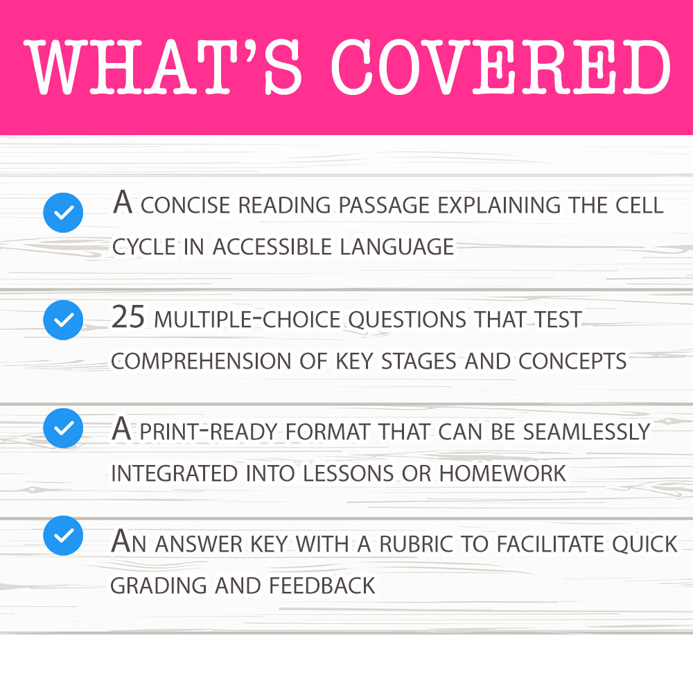 Grade 8 Science worksheet — Grade 8 Science – Cell Cycle Worksheet for Mastering Cell Division — page 2