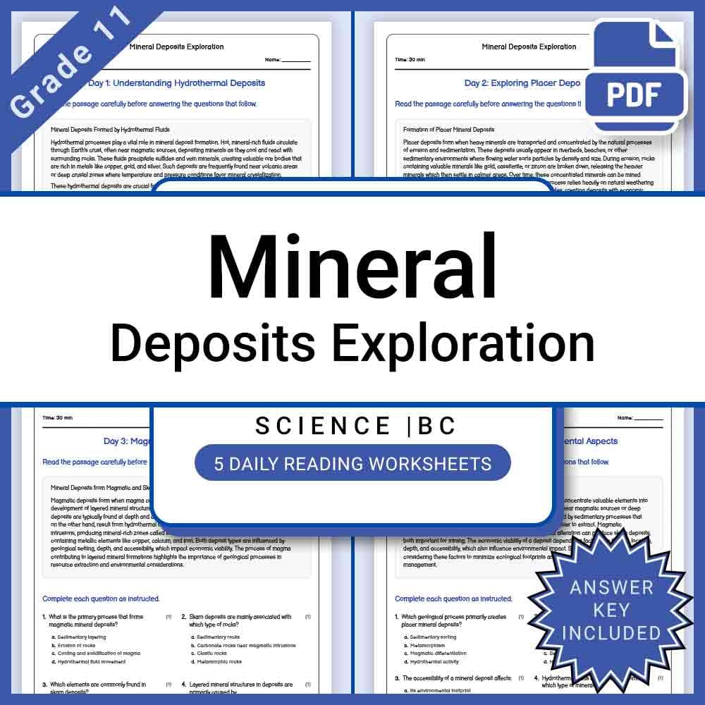 Grade 11 Science Full Year Bundle | Earth, Physics, and Core Concepts — included worksheet 39