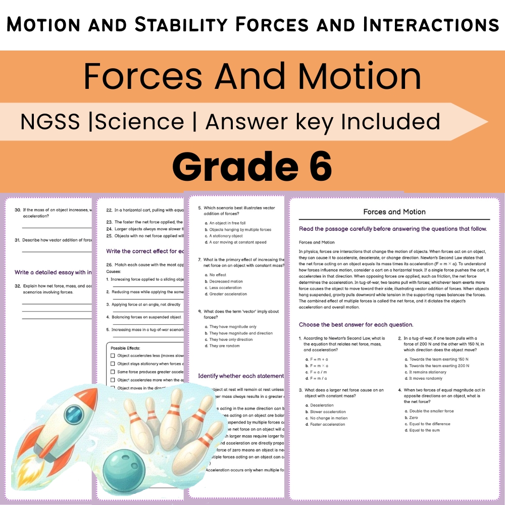 Grade 6 Science NGSS Worksheet Bundle | Comprehensive STEM Practice Pack — included worksheet 32