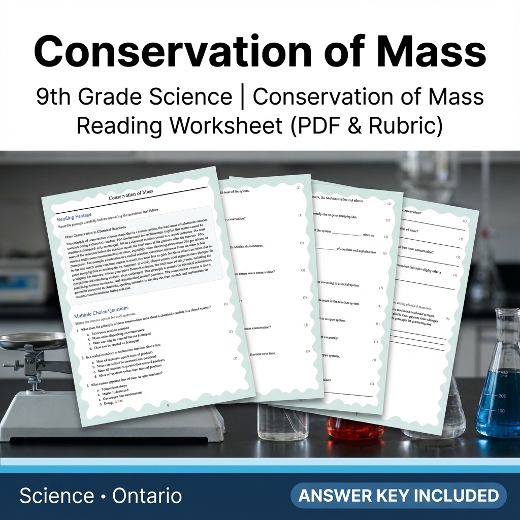 Grade 9 Science Bundle – Comprehensive NGSS-aligned Activities & Answer Keys — included worksheet 41