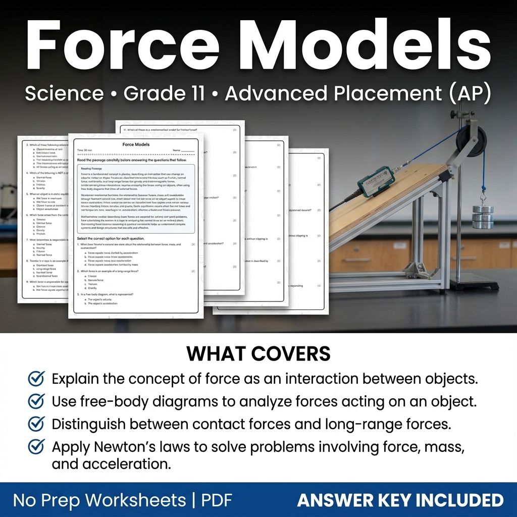 Grade 11 Science Worksheet Bundle | Earth's Systems, Chemistry & Physics — included worksheet 34