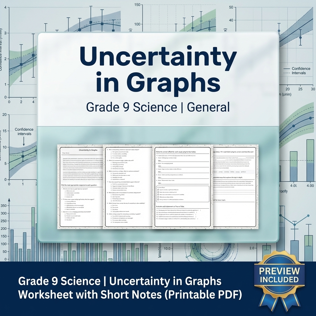 Grade 9 Science Data & Model Reasoning Full-Year Bundle: General Framework — included worksheet 22