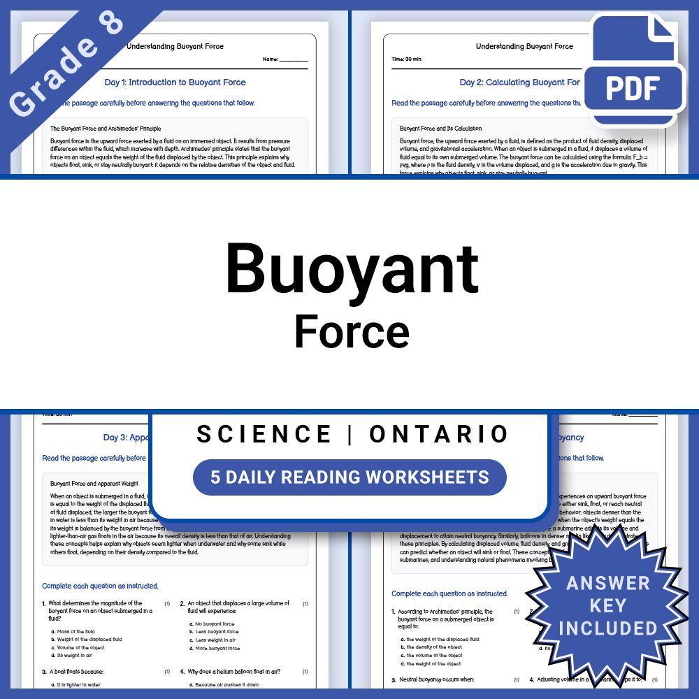 Grade 8 Science Full Year Curriculum Bundle | Water Systems & Energy — included worksheet 25