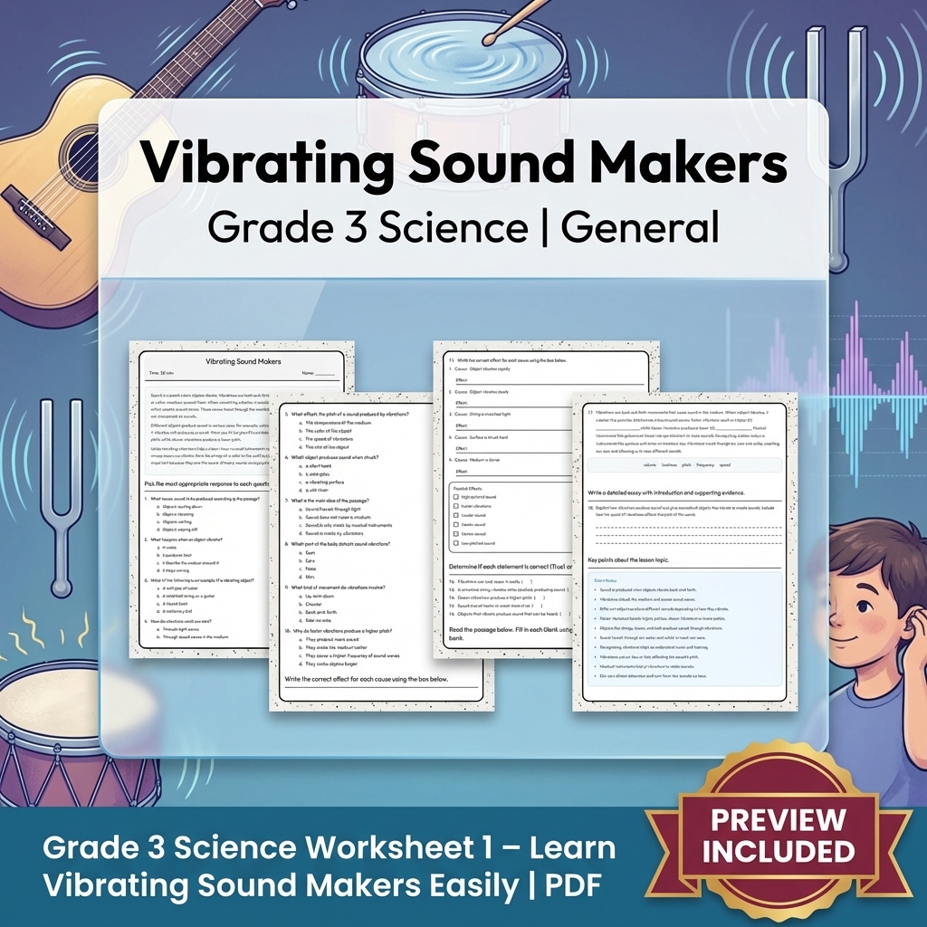 Grade 3 Science Full Year Bundle | Comprehensive Curriculum Resources — included worksheet 22