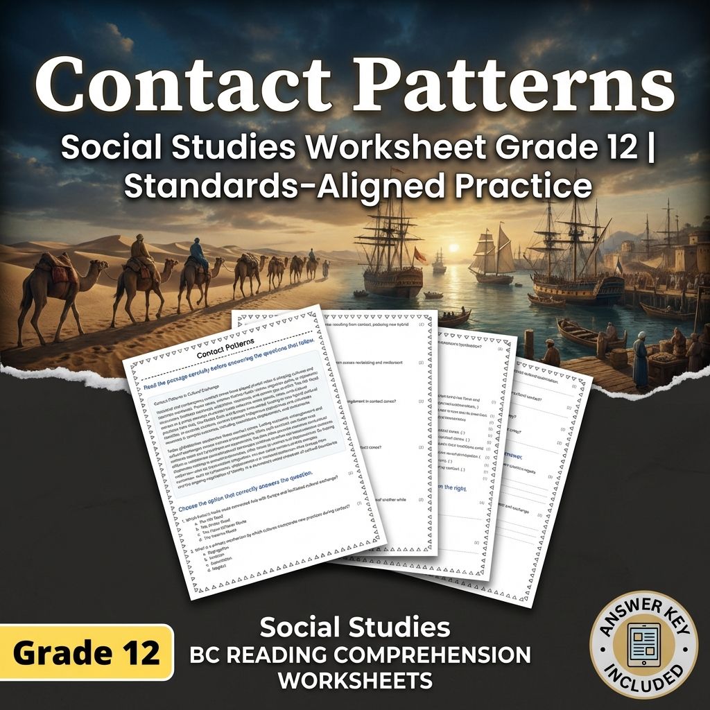 Contact Patterns Social Studies Worksheet Grade 12 | Standards-Aligned Practice