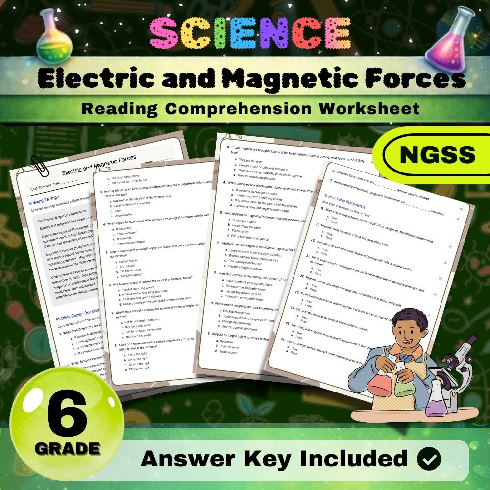 Grade 6 Science Worksheets Bundle | NGSS-Aligned — included worksheet 28