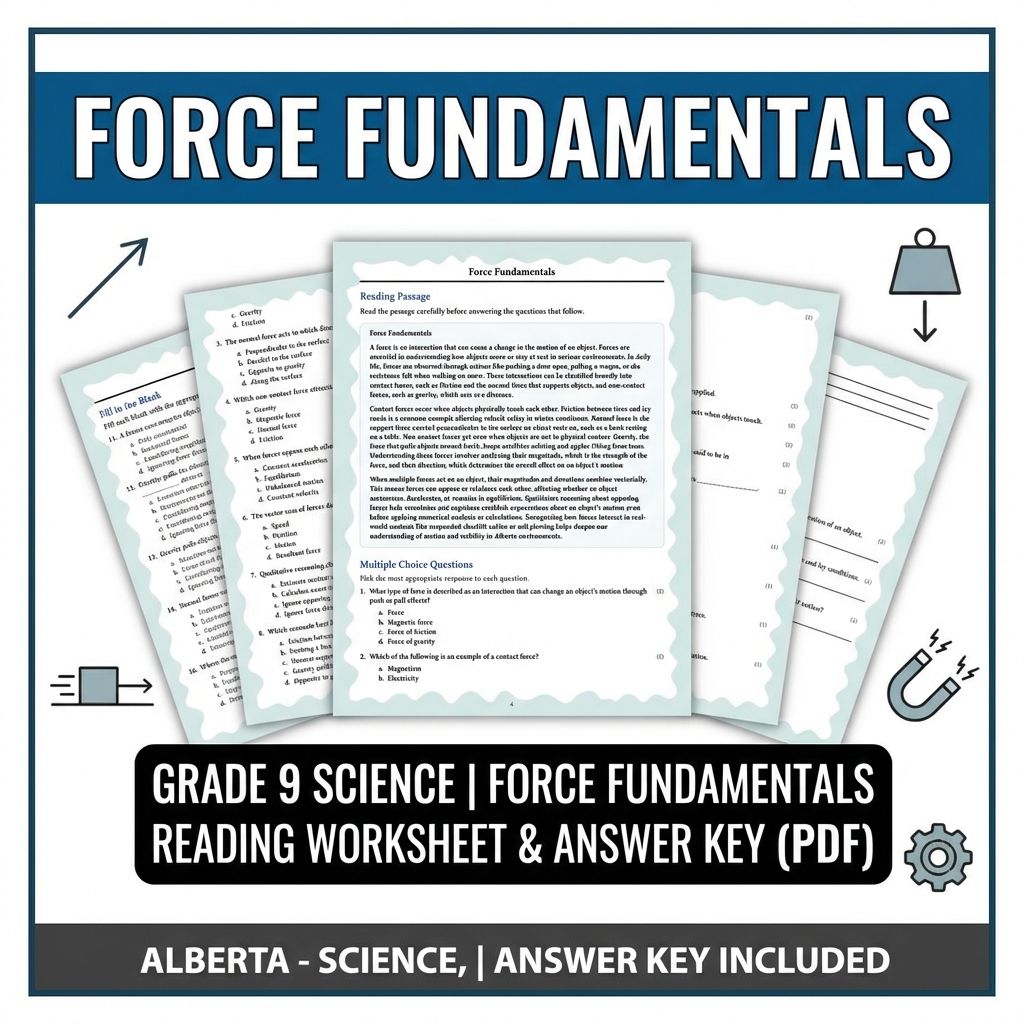 Grade 9 Science | Physics, Biology & Chemistry Mastery (Answer Key Included) — included worksheet 33