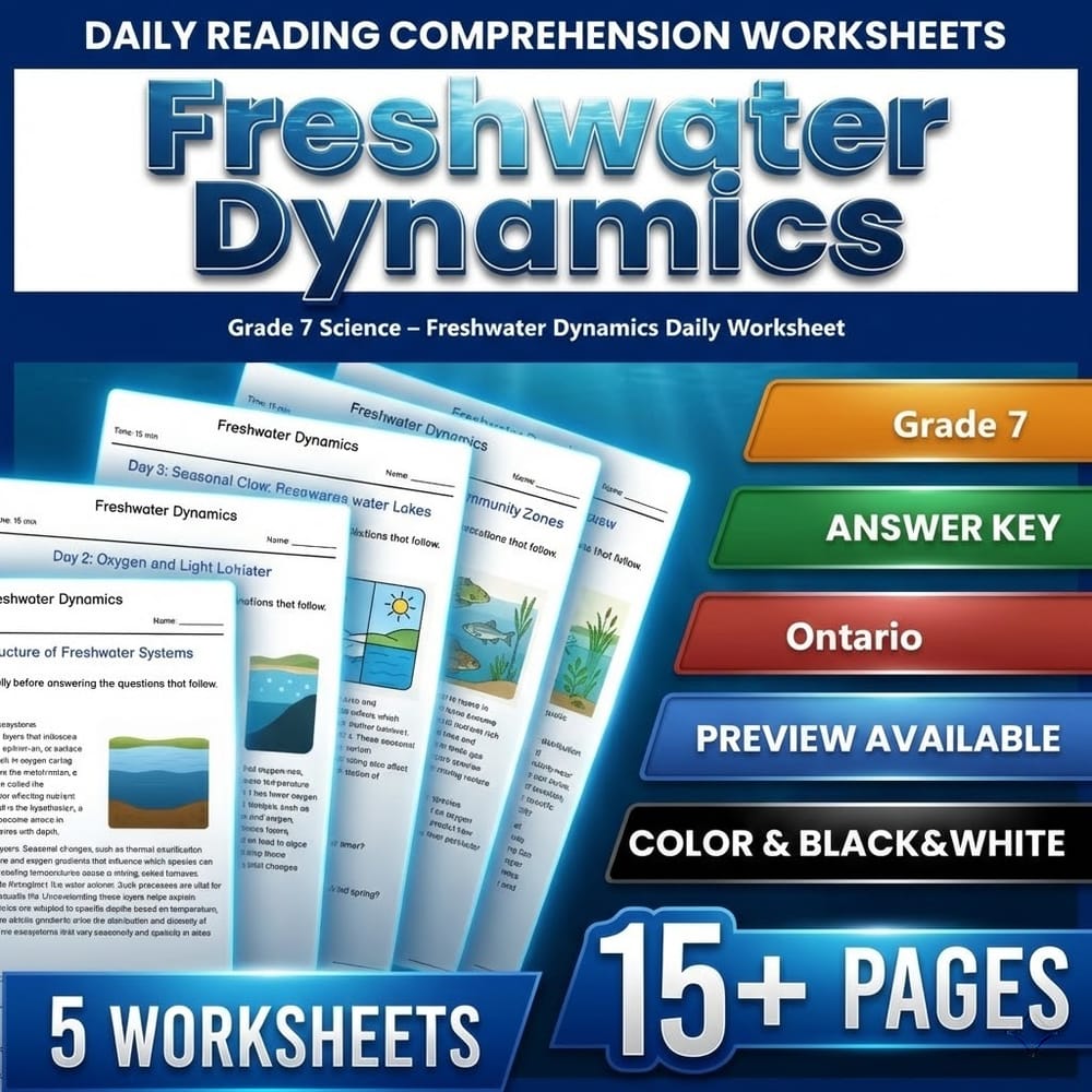 Grade 7 Science Bundle – Ontario Daily Worksheets for Comprehensive Study — included worksheet 32