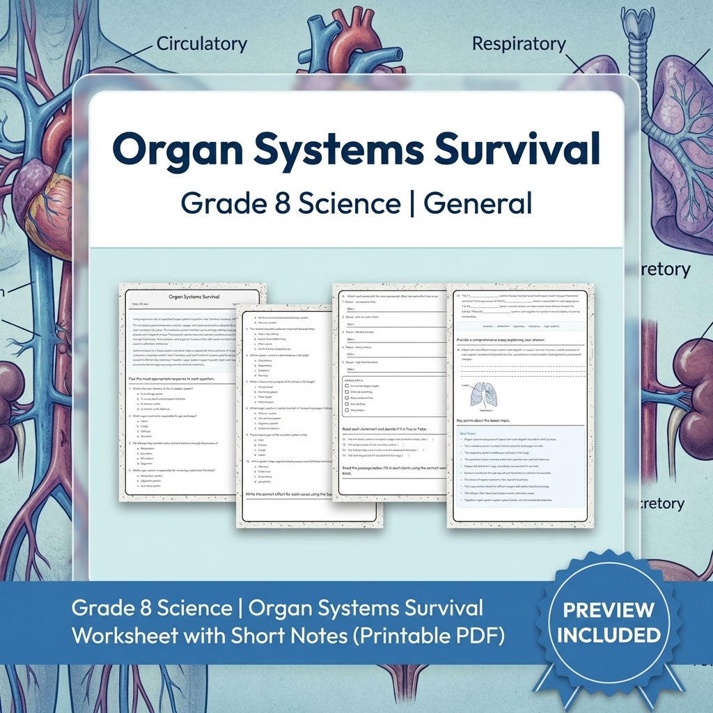 Grade 8 Science Data, Models & CER Full-Year Bundle: General Framework — included worksheet 25