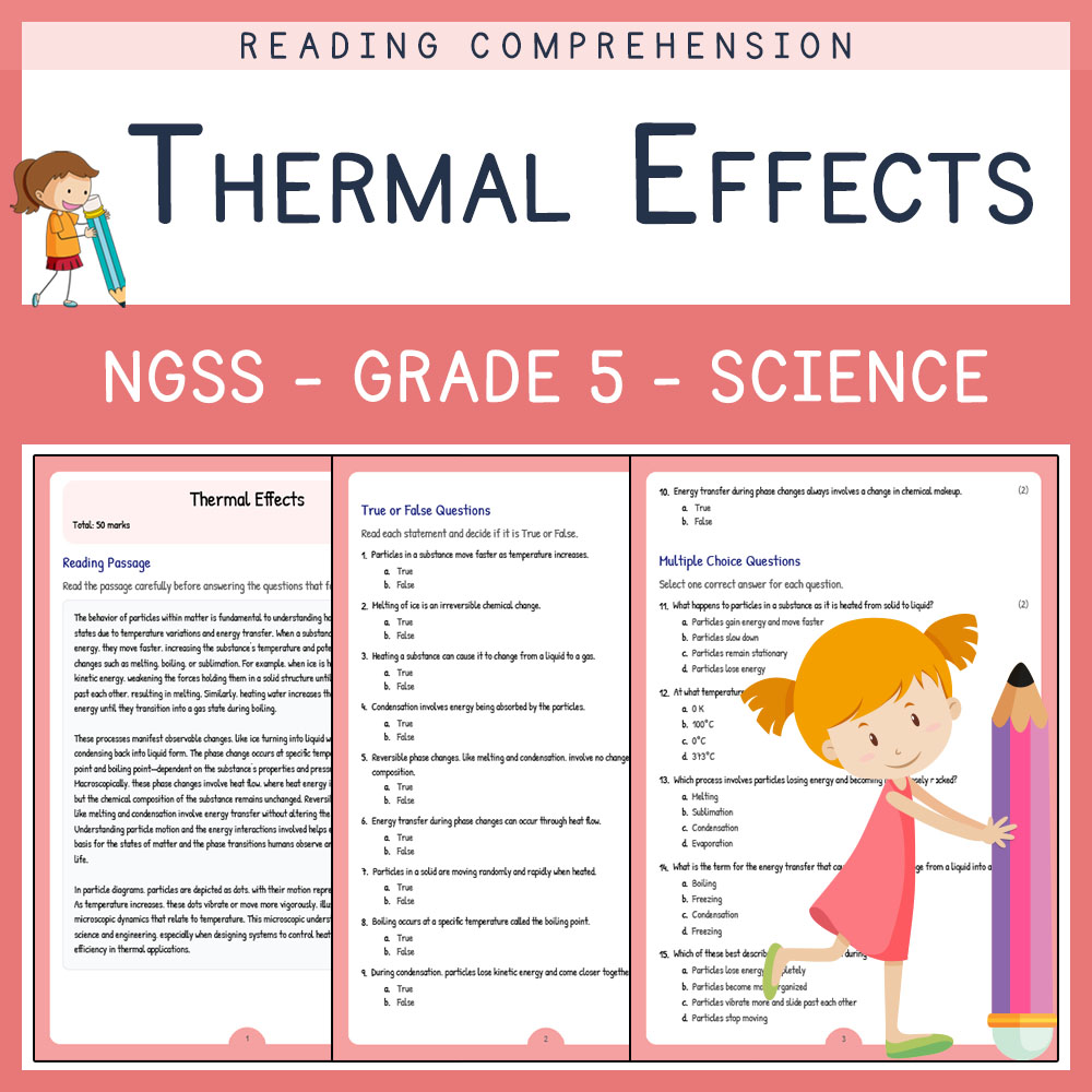Grade 8 Science Unit | NGSS-Aligned Conservation & Molecular Structure Worksheets — included worksheet 3
