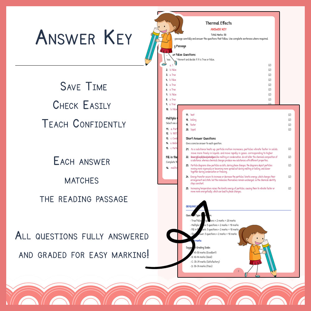 Grade 8 Science worksheet worksheet — Grade 8 Science | Thermal Effects Worksheet & Answer Key (NGSS Aligned) — page 3