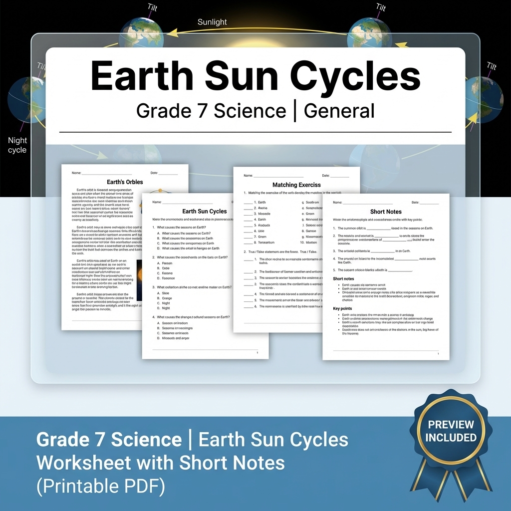 Grade 7 Science Data, Models, and Systems Full-Year Bundle | General Framework — included worksheet 20